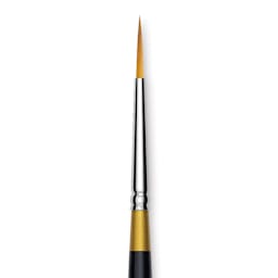 Kingart Original Gold Brush - Ultra Round, Size 2, Short Handle (close-up)