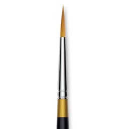 Kingart Original Gold Brush - Ultra Round, Size 4, Short Handle (close-up)