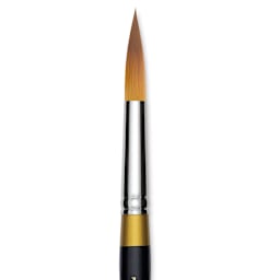 Kingart Original Gold Brush - Max Round, Size 16, Short Handle (close-up)