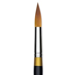 Kingart Original Gold Brush - Ultra Round, Size 20, Short Handle (close-up)