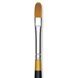 Kingart Original Gold Brush - Filbert, Size 8, Short Handle (close-up)