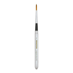 Princeton Aqua Elite Series 4850 Synthetic Brush - Travel Round, Size 4 (cap being used as handle)
