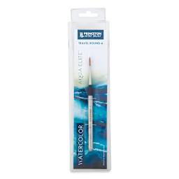 Princeton Aqua Elite Series 4850 Synthetic Brush - Travel Round, Size 4 (front of package)