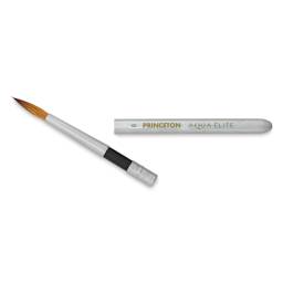 Princeton Aqua Elite Series 4850 Synthetic Brush - Travel Round, Size 8 (cap separated from handle)