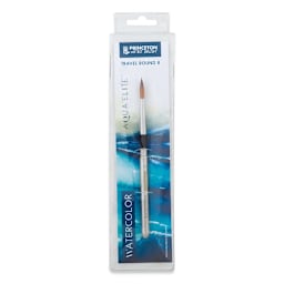 Princeton Aqua Elite Series 4850 Synthetic Brush - Travel Round, Size 8 (front of package)