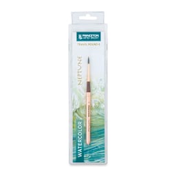 Princeton Neptune Series 4750 Synthetic Squirrel Brush - Travel Round, Size 4 (front of package)
