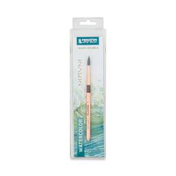 Princeton Neptune Series 4750 Synthetic Squirrel Brush - Travel Round, Size 8 (front of package)