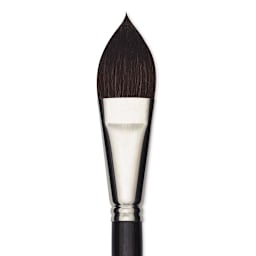 Escoda Último Synthetic Squirrel Brush - Flat Filbert, Size 1" (close-up)