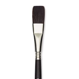 Escoda Último Synthetic Squirrel Brush - Flat Wash, Size 1/2" (close-up)