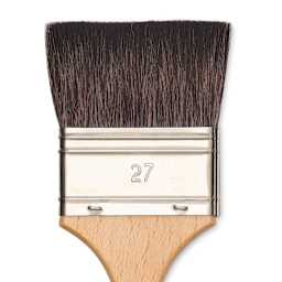 Escoda Último Synthetic Squirrel Brush - Mottler, Size 27 (close-up)