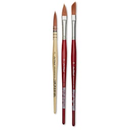 Da Vinci Cosmotop Spin Brushes - Box Set of 3, assorted brushes fanned out