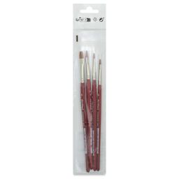 Da Vinci Cosmotop Spin Brushes - Flat, Set of 4, brushes back of the packaging