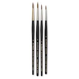 Da Vinci Maestro Kolinsky Brushes - Set of 4, Assorted, Short Handle