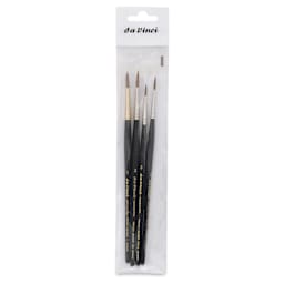 Da Vinci Maestro Kolinsky Brushes - Assorted, Set of 4, front of the packaging