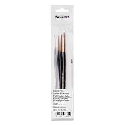Da Vinci Maestro Kolinsky Brushes - 11 Full Belly Round, Set of 4, front of the packaging