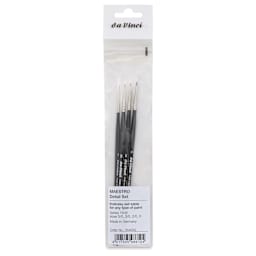 Da Vinci Maestro Kolinsky Brushes - 1505 Miniaturist, Detail Set of 4, front of the packaging