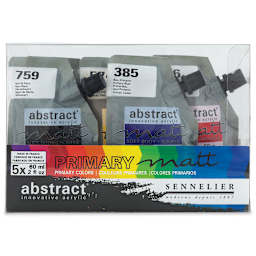 Sennelier Abstract Matte - Primary Set of 5 (In packaging)