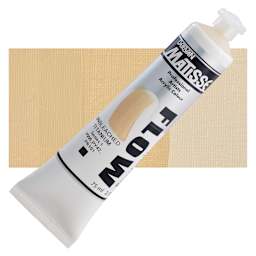 Matisse Flow Acrylic Paint - Unbleached Titanium, 75 ml tube and swatch