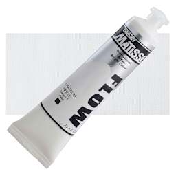 Matisse Flow Acrylic Paint - Titanium White, 75 ml tube and swatch