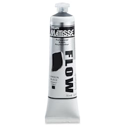 Matisse Flow Acrylic Paint - Carbon Black, 75 ml