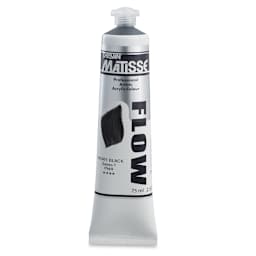 Matisse Flow Acrylic Paint - Ivory Black, 75 ml