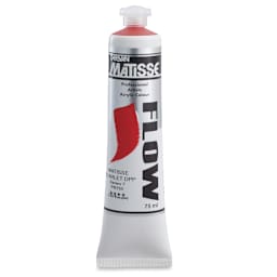 Matisse Flow Acrylic Paint - 75 ml Tube of Matisse Scarlet
