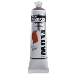Matisse Flow Acrylic Paint - Transparent Red Oxide, 75 ml