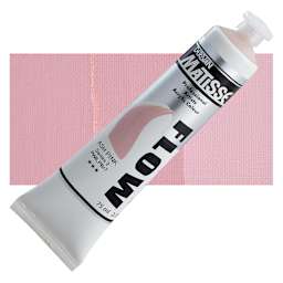 Matisse Flow Acrylic Paint - Ash Pink, 75 ml tube and swatch