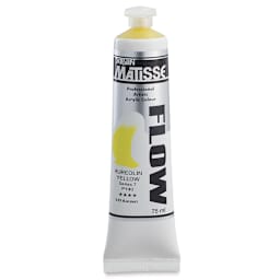 Matisse Flow Acrylic Paint - Aureolin Yellow, 75 ml