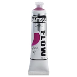 Matisse Flow Acrylic Paint - Magenta Quin Violet, 75 ml