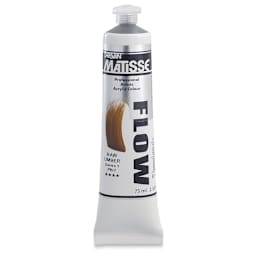 Matisse Flow Acrylic Paint - Raw Umber, 75 ml