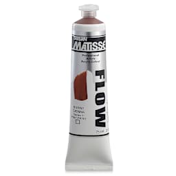 Matisse Flow Acrylic Paint - Burnt Sienna, 75 ml