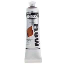 Matisse Flow Acrylic Paint - Transparent Umber, 75 ml