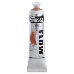Matisse Flow Acrylic Paint - Metallic Copper, 75 ml