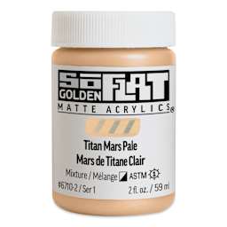 Golden SoFlat Matte Acrylic Paint - Titan Mars Pale, 59 ml, Jar
