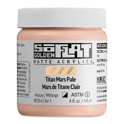 Golden SoFlat Matte Acrylic Paint - Titan Mars Pale, 118 ml, Jar