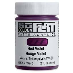 Golden SoFlat Matte Acrylic Paint - Red Violet, 59 ml, Jar