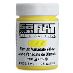 Golden SoFlat Matte Acrylic Paint - Bismuth Vanadate Yellow, 59 ml, Jar