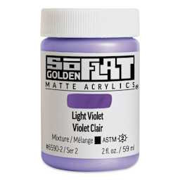 Golden SoFlat Matte Acrylic Paint - Light Violet, 59 ml, Jar