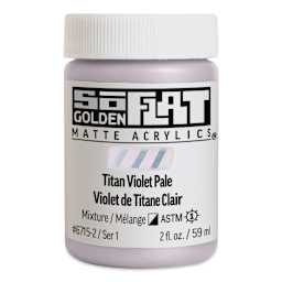 Golden SoFlat Matte Acrylic Paint - Titan Violet Pale, 59 ml, Jar