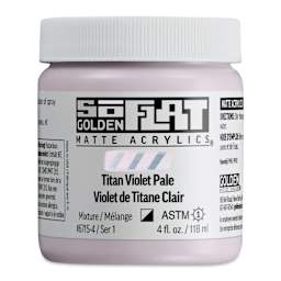 Golden SoFlat Matte Acrylic Paint - Titan Violet Pale, 118 ml, Jar