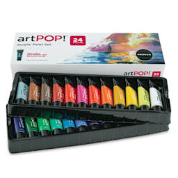 artPOP! Heavy Body Acrylic Set - Set of 24, 22 ml Tubes (Set in packaging)