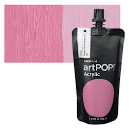 artPOP! Heavy Body Acrylic Paint - Pink, 120 ml Pouch and swatch