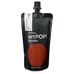 artPOP! Heavy Body Acrylic Paint - Iron Oxide Red, 120 ml Pouch