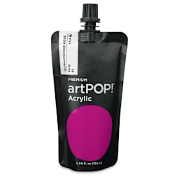 artPOP! Heavy Body Acrylic Paints - Quinacridone Rose, 120 ml Pouch