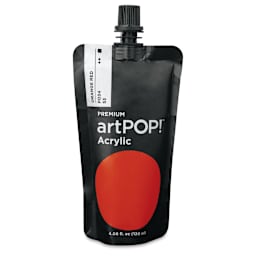 artPOP! Heavy Body Acrylic Paint - Orange Red, 120 ml Pouch