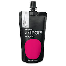 artPOP! Heavy Body Acrylic Paint - Neon Pink, 120 ml Pouch