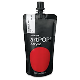 artPOP! Heavy Body Acrylic Paint - Cochineal Red, 120 ml Pouch