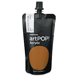 artPOP! Heavy Body Acrylic Paint - Iron Oxide Yellow, 120 ml Pouch