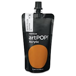 artPOP! Heavy Body Acrylic Paint - Indian Yellow, 120 ml Pouch